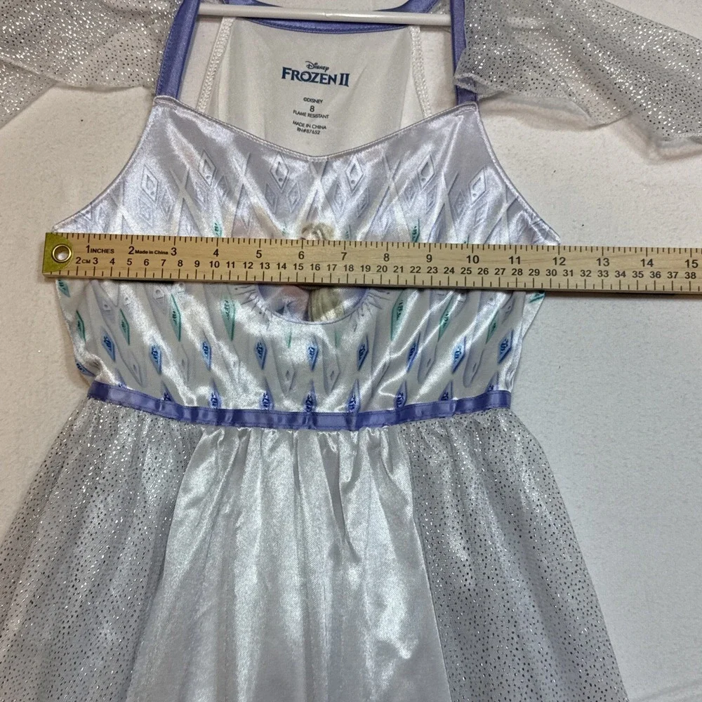 Frozen Disney Long Dress Costume For Girls Size 8 Halloween